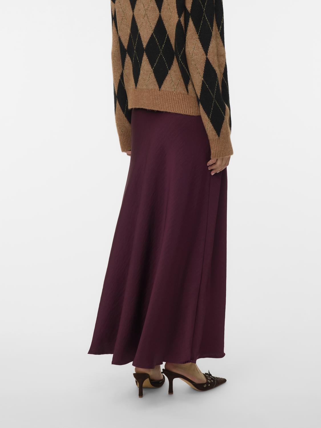 VMLIVIA Long Skirt - Fig - VERO MODA & VILA Bergvik
